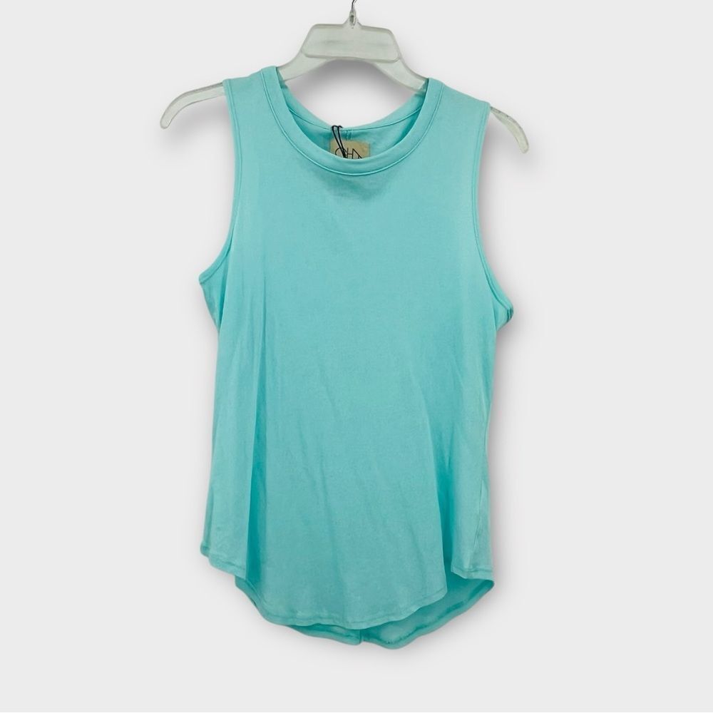Chaser Seamed‎ Breezy Muscle Tank in Turquoise Mint Women’s Size S NWT